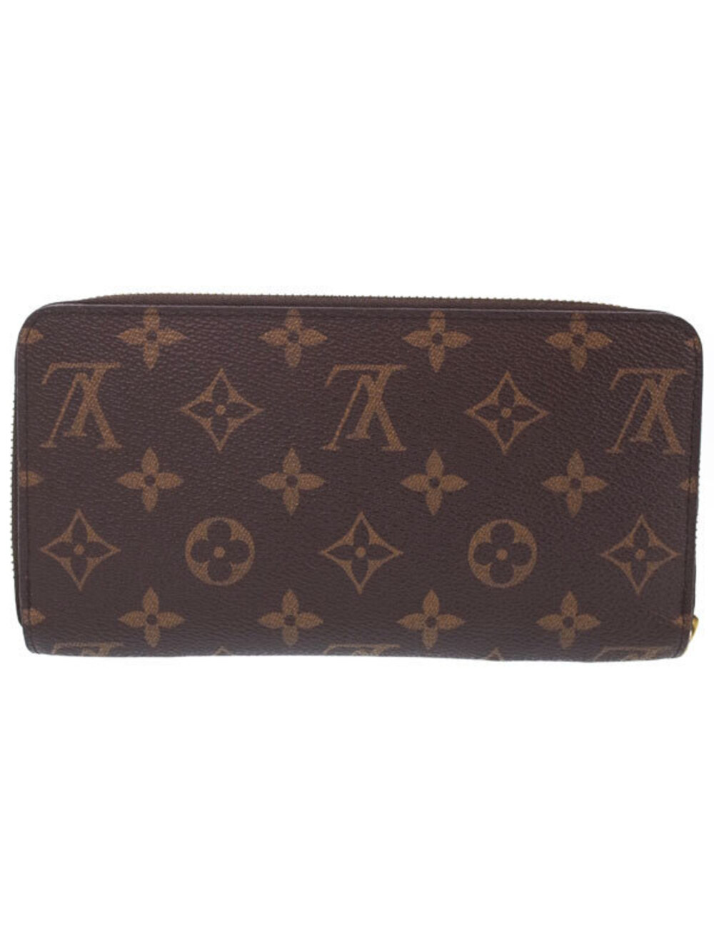 Louis Vuitton Long Zippy Wallet Monogram Round Zipper Brown